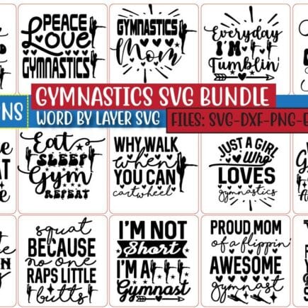 Gymnastics Svg Bundle Vol Bundlewe