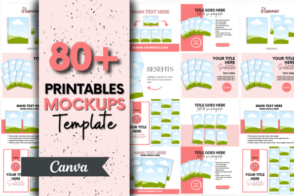 Printable Products Canva Mockup Template