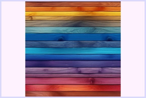Rainbow Wood Seamless Pattern