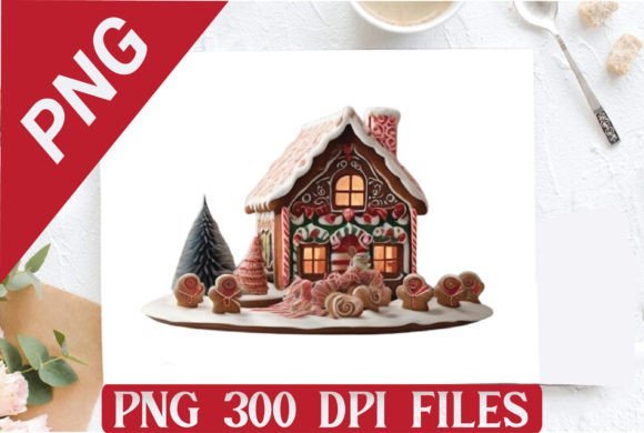 Christmas Houses Clipart PNG Sublimatio