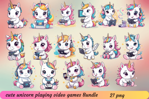 Cute-Unicorn-Playing-Video-Games-Bundle-Bundles-88081844-1-1.webp