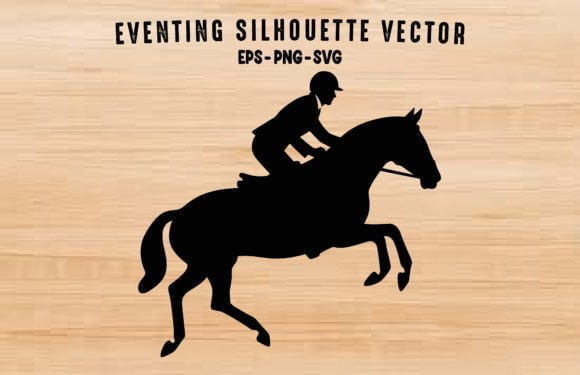 Eventing Horse Silhouette Clipart Free