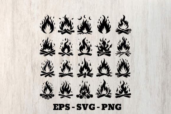 Fire Flame SVG File, Fire Clipart