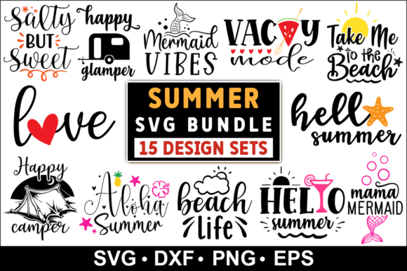 Free Summer Quotes SVG Bundle, Summer