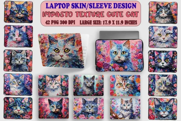 Impasto-Texture-Cute-Cat-Flowers-Bundle-Bundles-86801099-1-1.webp