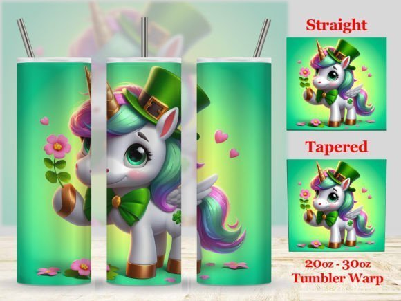 Unicorn Tumbler Design Wrap Sublimation