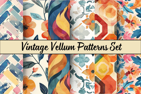 Vintage Vellum Patterns Set