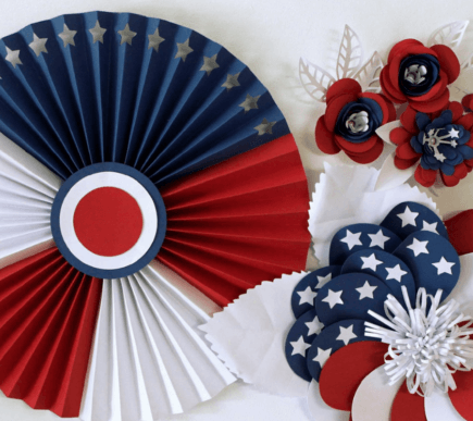 3D 4th of July Paper Flowers