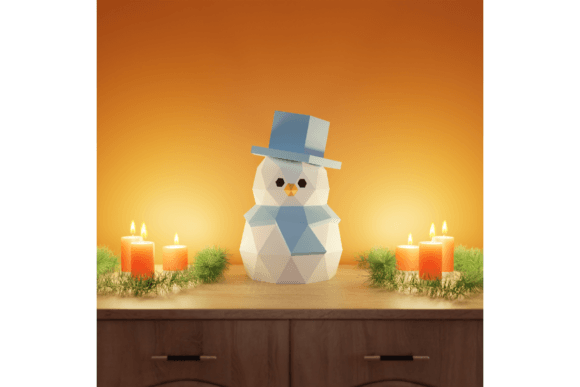 3D Papercraft Snowman