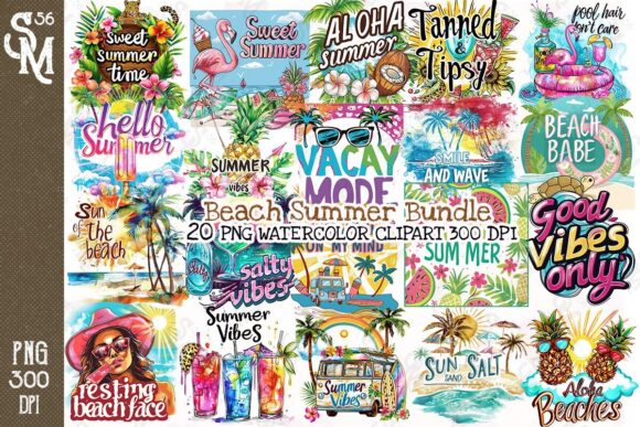 Beach-Summer-Clipart-PNG-Graphics-Bundle-Bundles-96741483-1